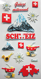 Sticker 3D Schweiz